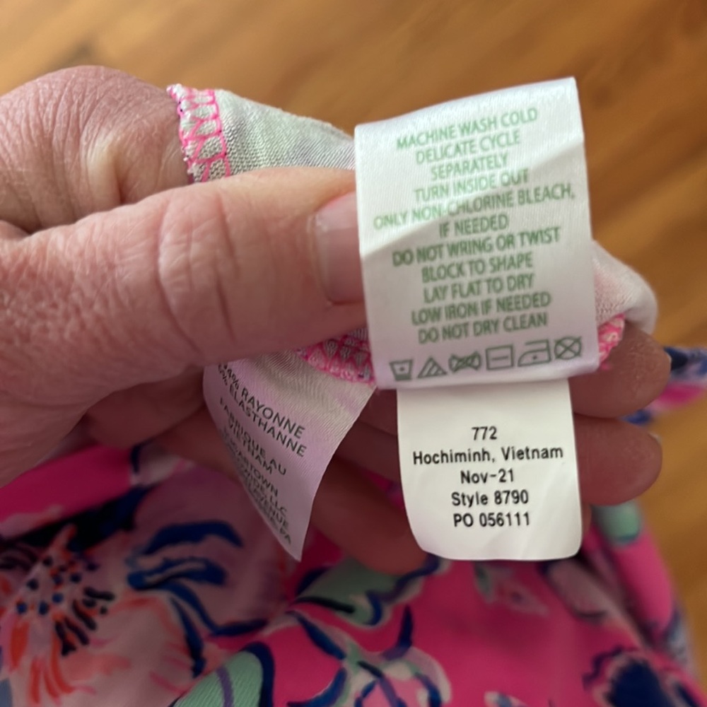 Lilly Pulitzer Carmilla Dress Pink Isle Last Bud Not Least 2 Preppy Coastal - Picture 15 of 16